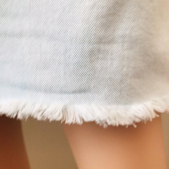 NWT Hudson Women's The Viper Tie Dye Blue Cotton Denim Mini Skirt Size 29 $195 - Picture 8 of 12